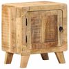vidaXL Bedside Cabinet 40x32x46 cm Solid Wood Rough Mango