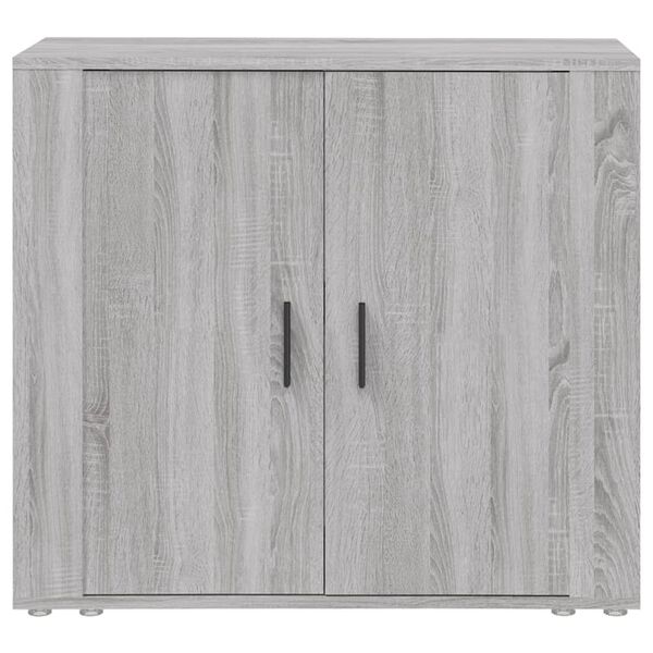vidaXL Sideboard Grey Sonoma 80x33x70 cm Engineered Wood