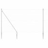 vidaXL Euro Fence with Spikes 10 x 1.6 m Galvanised Steel Silver Mesh