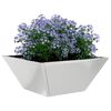 vidaXL Garden Planter Silver 35 x 35 x 15 cm Galvanised Steel
