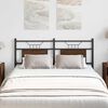vidaXL Headboard Brown Oak 137 cm Engineered Wood and Steel