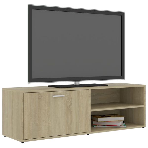 vidaXL TV Cabinet Sonoma Oak 120x34x37 cm Engineered Wood