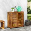 vidaXL Garden Cabinet Natural 90 x 40 x 90cm Solid Acacia Wood