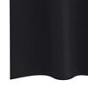 vidaXL Blackout Curtains with Rings 2 pcs Black 225 x 140 cm Polyester
