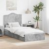 vidaXL Storage Bed Concrete Grey 75 x 190 cm Engineered Wood