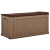 vidaXL Garden Storage Box 335 L Mocha-Chocolate PP Rattan