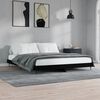 vidaXL Bed Frame without Mattress Black 160x200 cm Engineered Wood