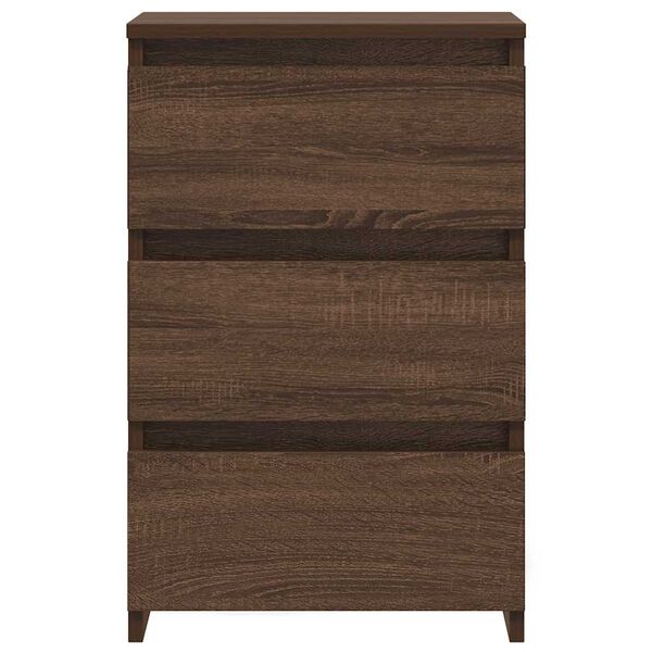vidaXL Bed Cabinets 2 pcs Brown Oak 40x35x62.5 cm Engineered Wood