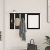 vidaXL Wall-Mounted Coat Rack with Shelf Black oak 85 x 10 x 45 cm