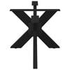 vidaXL Coffee Table Leg Spider Shape Black 98x58x(42-43) cm Steel