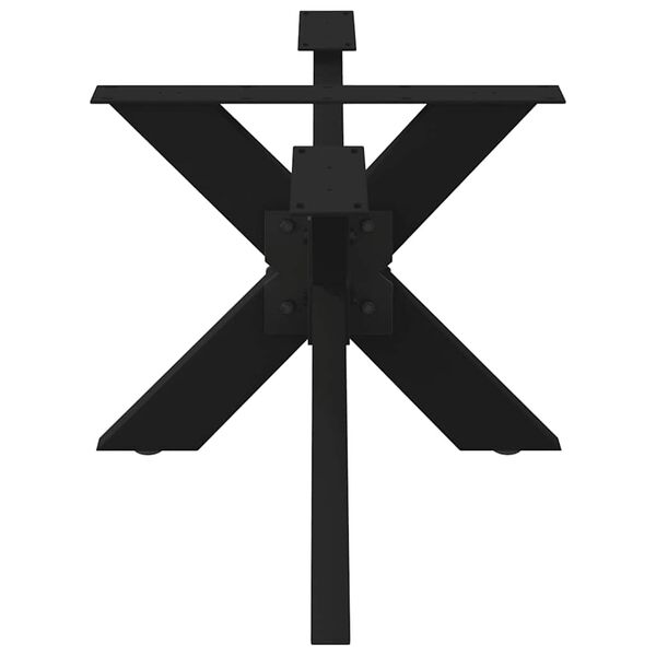 vidaXL Coffee Table Leg Spider Shape Black 98x58x(42-43) cm Steel