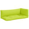 vidaXL Pallet Cushions 3 pcs Bright Green Fabric