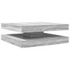 vidaXL Coffee Table 360-Degree Rotatable Grey Sonoma 90x90x34.5 cm