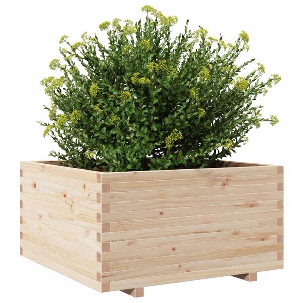 vidaXL Garden Planter 90x90x49.5 cm Solid Wood Pine