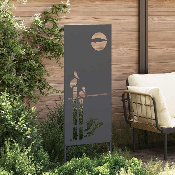 vidaXL Garden Privacy Screen Anthracite 50 x 140 cm Cold-rolled steel