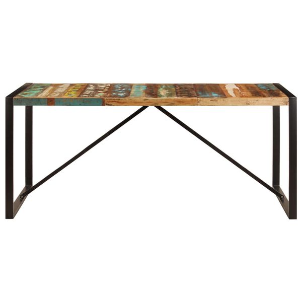 vidaXL Dining Table 180x90x75 cm Solid Reclaimed Wood