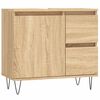 vidaXL Bathroom Cabinet Sonoma Oak 65x33x60 cm Engineered Wood