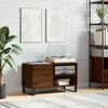 vidaXL Record Cabinet Brown Oak 85x38x48 cm Engineered Wood
