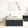 vidaXL Bed Frame without Mattress Black 90x200 cm
