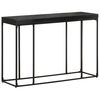 vidaXL Console Table Black 110x35x76 cm Solid Acacia and Mango Wood