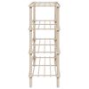 vidaXL 4-Tier Shoe Racks 2 pcs Solid Fir Wood