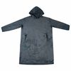 vidaXL Blanket Hoodie Navy Blue L Flannel