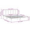 vidaXL Extra Long Bed Frame without Mattress 200x220 cm Solid Wood