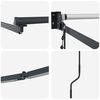 vidaXL Electric Retractable Awning Frame Anthracite 3 x 2.5 m Steel