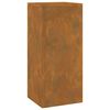 vidaXL Plant Stand 2 pcs Rusty 24 x 24 x 55 cm Weathering Steel