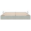vidaXL Storage Bed with Mattress Light Grey 160 x 200 cm Velvet