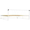 vidaXL Bed Frame without Mattress White Metal 180x200 cm Super King