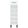 vidaXL Shoe Cabinet High Gloss White 30x35x105 cm Engineered Wood