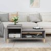 vidaXL Coffee Table Grey Sonoma 100x50x45 cm Engineered Wood