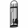 vidaXL 5 Piece Fireplace Tool Set 23x15x66 cm Steel