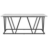 vidaXL Coffee Table Grey 100 x 50 x 40 cm Engineered Wood and Metal