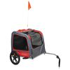 Animal Boulevard Pet Bike Trailer L 130x80x90 cm Red and Grey