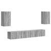 vidaXL TV Cabinet Set 5 pcs Grey Sonoma Engineered Wood
