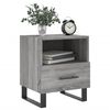 vidaXL Bedside Cabinet Grey Sonoma 40x35x47.5 cm Engineered Wood