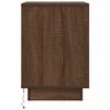 vidaXL Bedside Cabinets with LED Lights&nbsp;2 pcs Brown Oak 38x34x50 cm