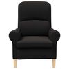 vidaXL Armchair Black 76 x 94 x 102 cm Sharpa Fabric