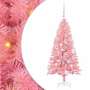 vidaXL Christmas Tree Pink 120 cm PVC