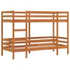 vidaXL Bunk Bed without Mattress Wax Brown 80x200 cm Solid Wood Pine
