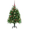 vidaXL Christmas Tree with 150 LEDs with Stand Green 120 cm PE