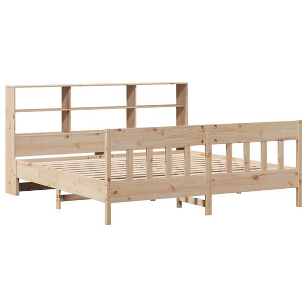 vidaXL Bed Frame without Mattress 180x200 cm Super King Solid Wood Pine