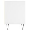 vidaXL Bedside Cabinet White 40x35x50 cm Engineered Wood