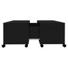 vidaXL Coffee Table Black 75x75x38 cm Engineered Wood