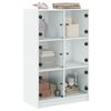 vidaXL Highboard with Doors White 68x37x109 cm Engineered Wood