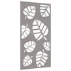 vidaXL Garden Wall Decoration 105x55 cm Corten Steel Leaf Design