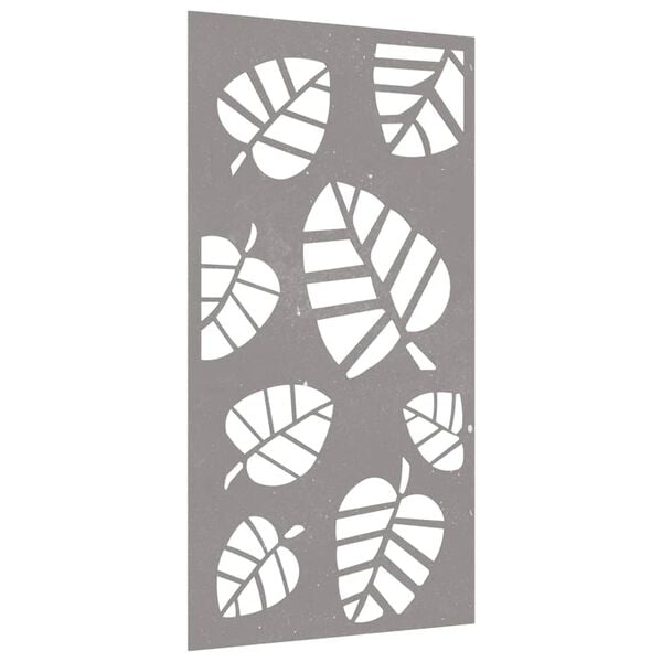 vidaXL Garden Wall Decoration 105x55 cm Corten Steel Leaf Design