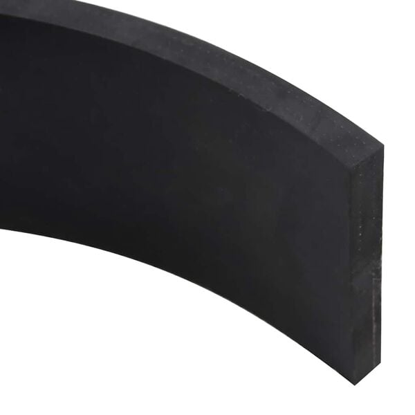 vidaXL Rubber Edge for Snow Plow Black 120x10x1 cm